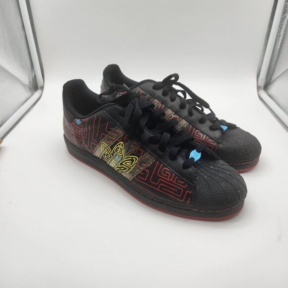 Adidas RARE Superstar OG Limited Edition Pac Man Shoes Size 9.5 Used 2007 - Picture 1 of 7